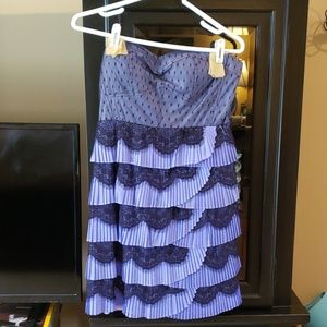 Purple & Black Cocktail Dress